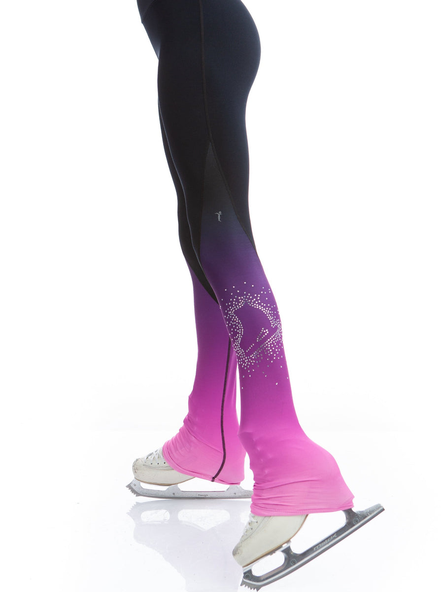 High Waist Pastel Sprinkle Skate Faded Legging - Pink