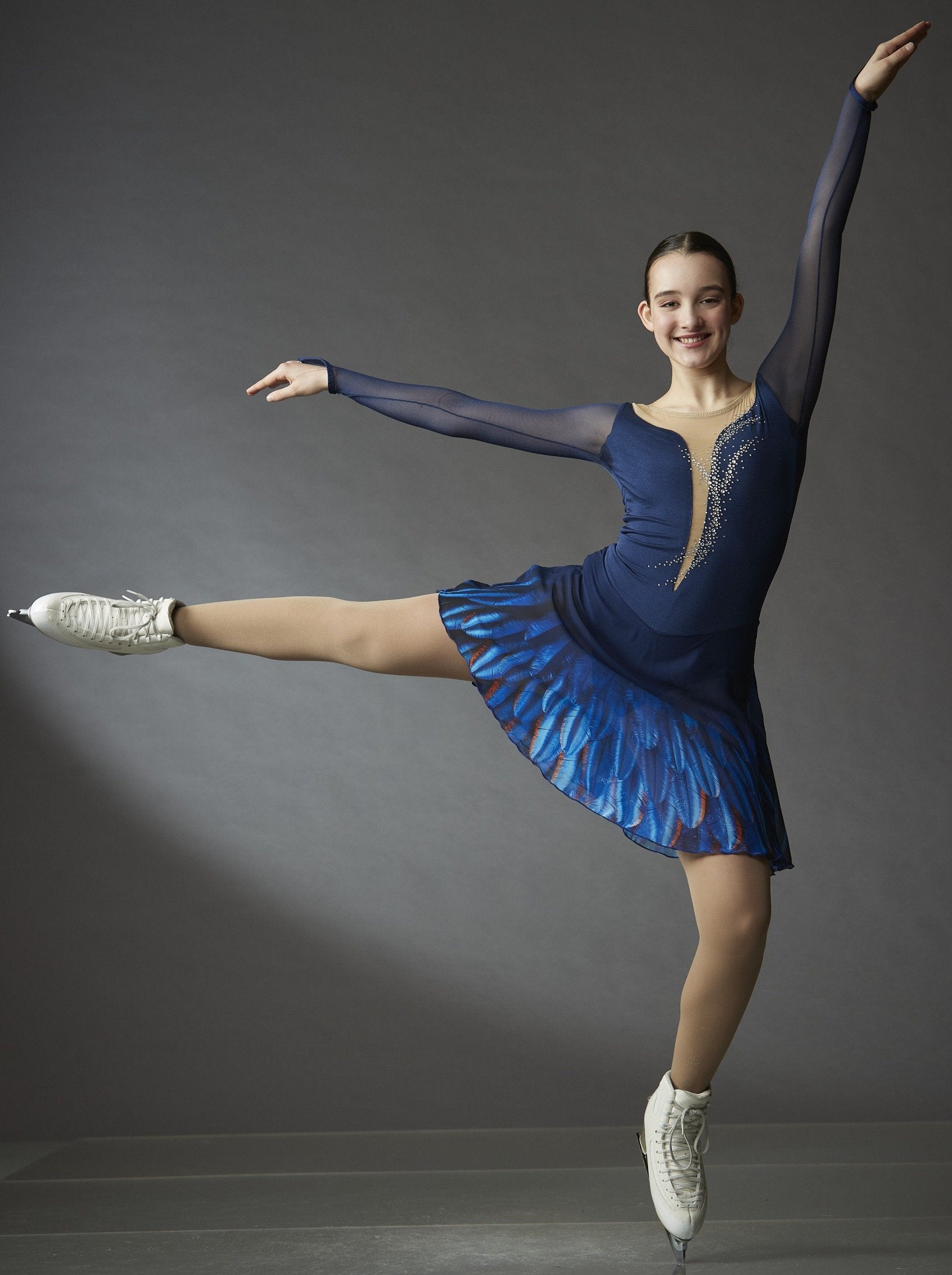 Robe Patineuse Oasis - Imprimé Oiseaux Multicolore - Taille 14 - Occasion Bon état