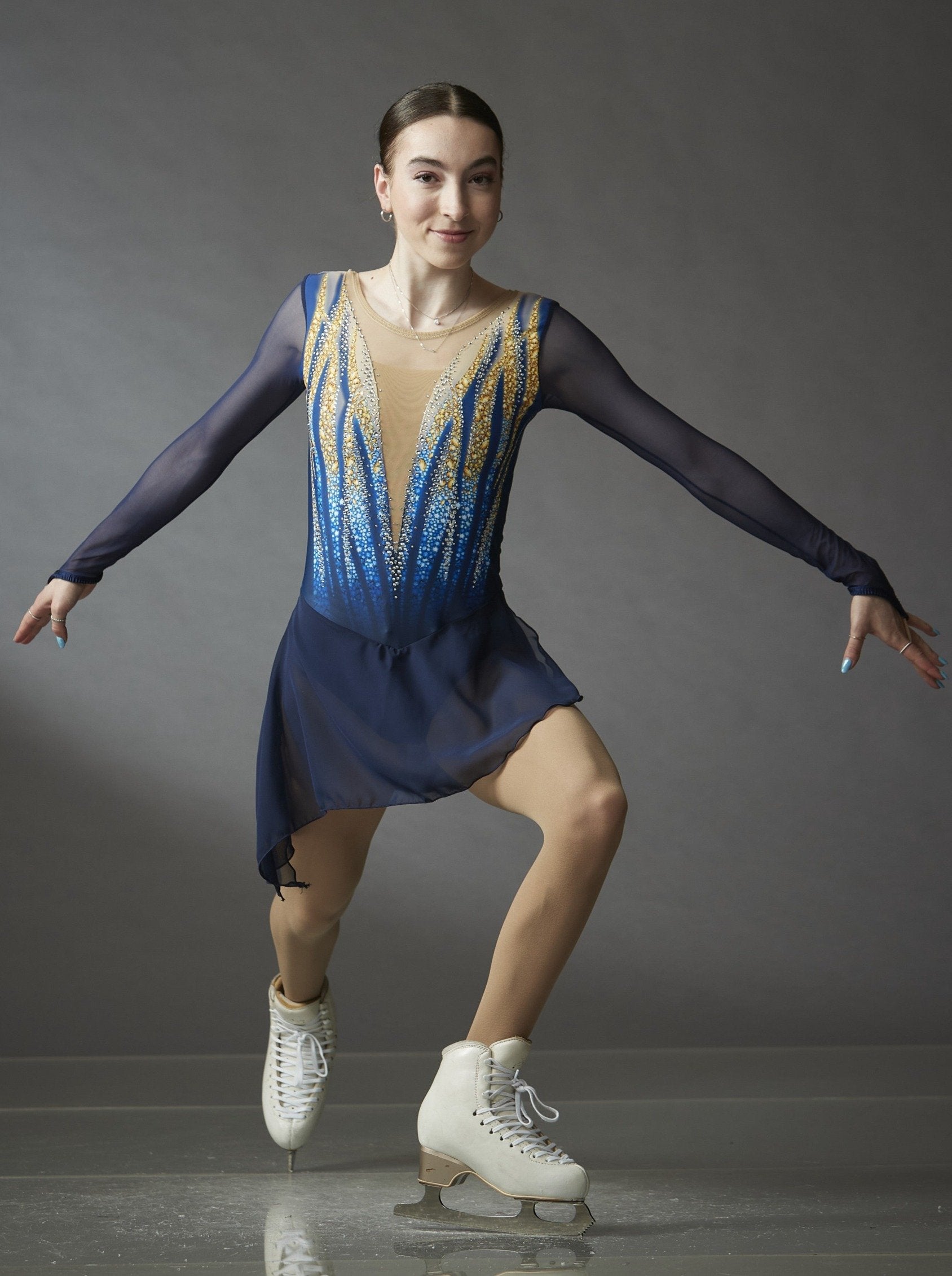 Skating Robe Patinage Competition Celia Navy – Maison Du Patin