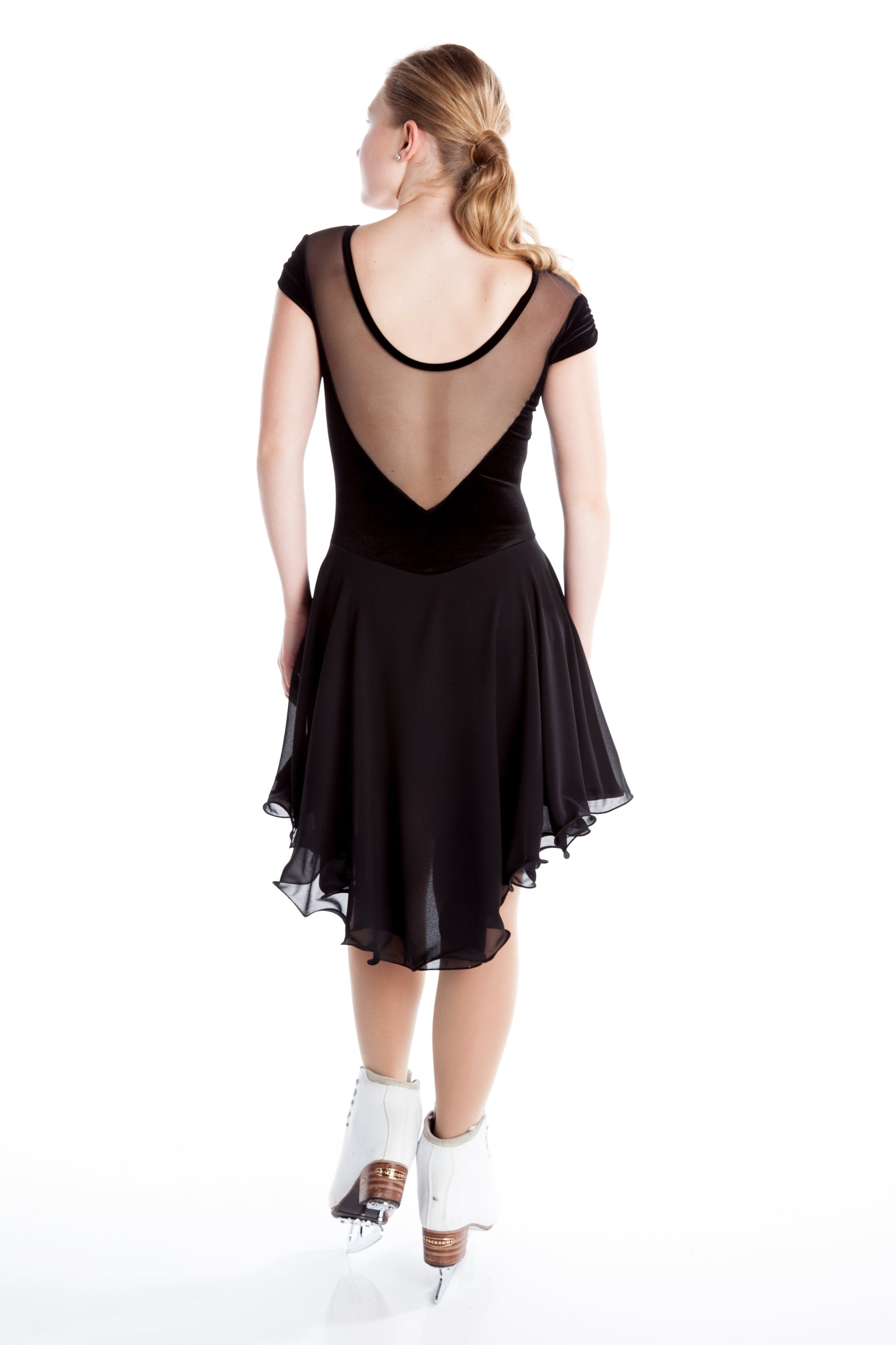 black dance dresses First Lace Mini Dress and a flattering round neckline Classic Black Dance Dress 