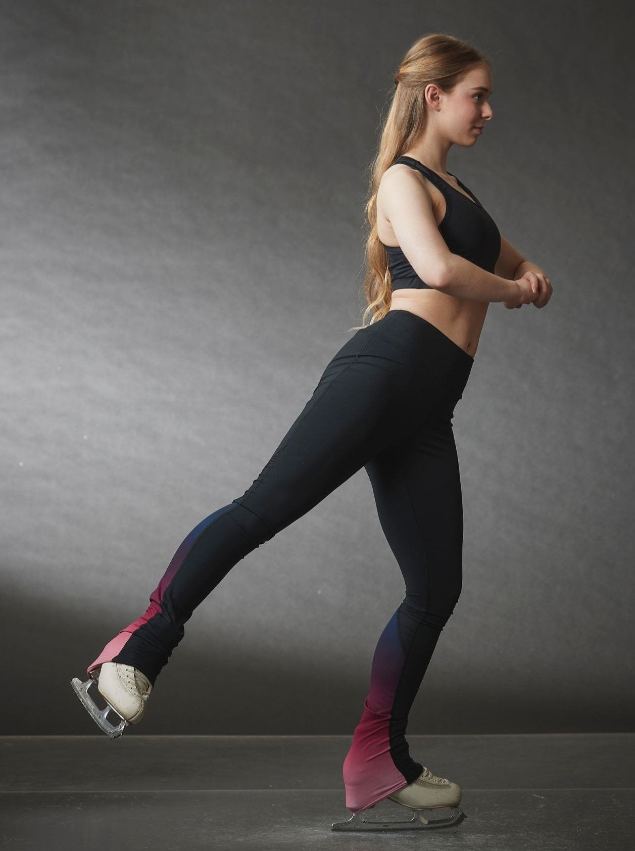 Tenue D'entraînement Complète Pour Fille - Haut à Capuche Avec Fermeture éclair + Legging Strass - Taille 6 à 14 Ans - Pour Patinage, Danse, Gymnastique, Yoga