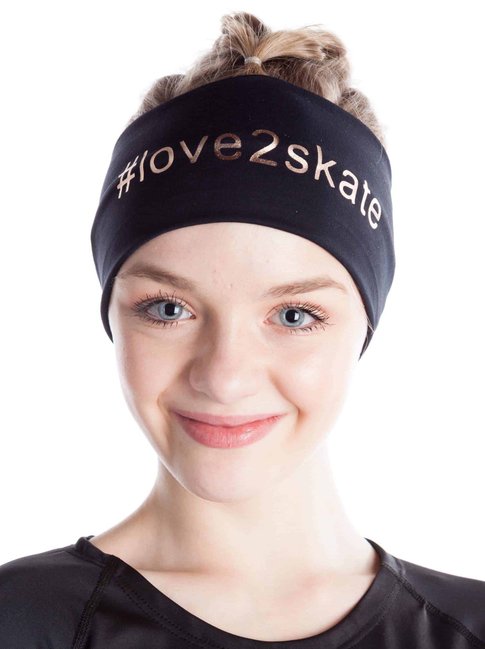 Bandeau LOVE TO SKATE- Bleu – Maison du patin : Magasin spécialisé en  patinage artistique
