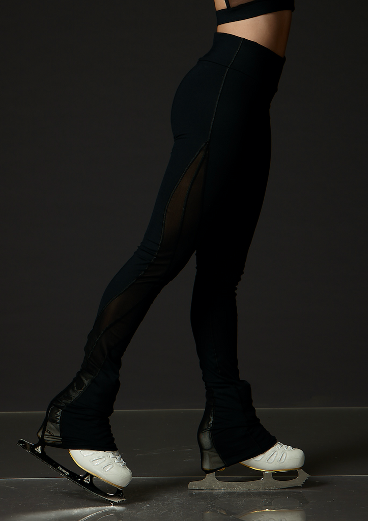 Black High Waist Legging OneTeamMVMT  EliteXpression Figure Skating –  Elite Xpression