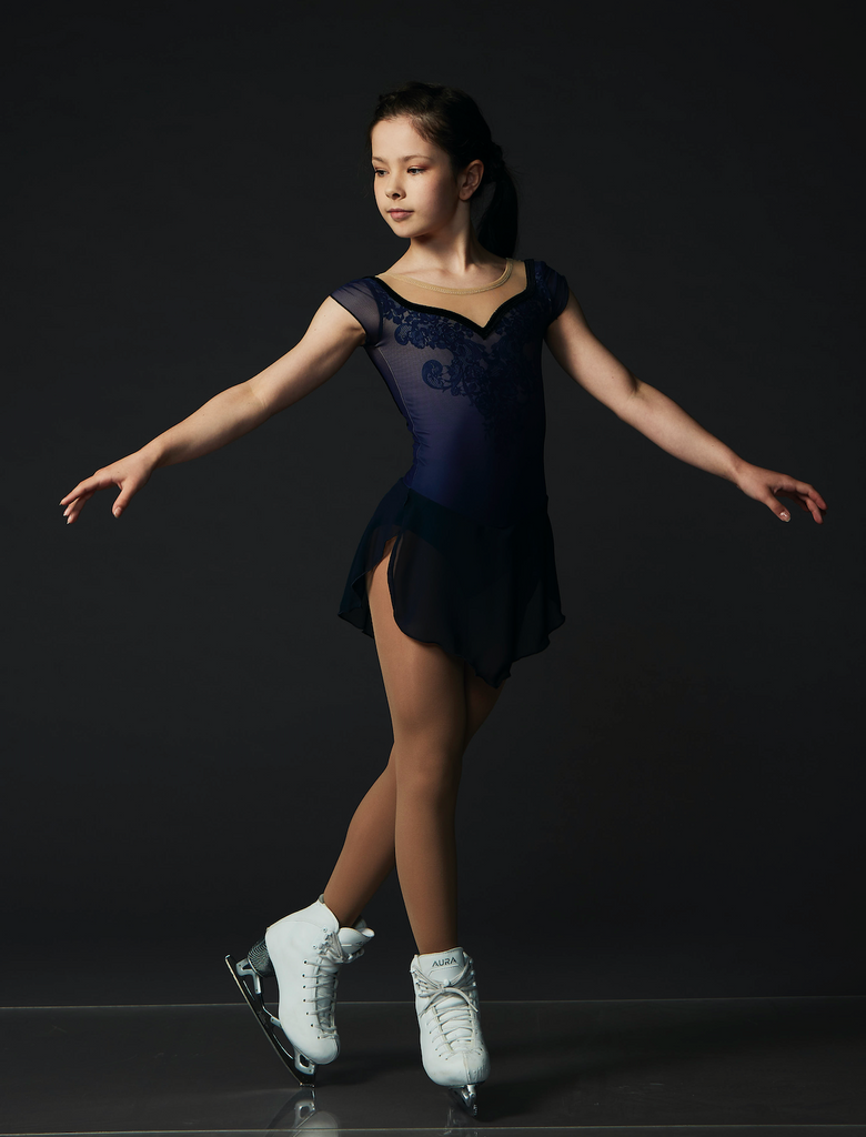 IceDress - Thermal Figure Skating Outfit - Squares (Black with Mint) for  Boys