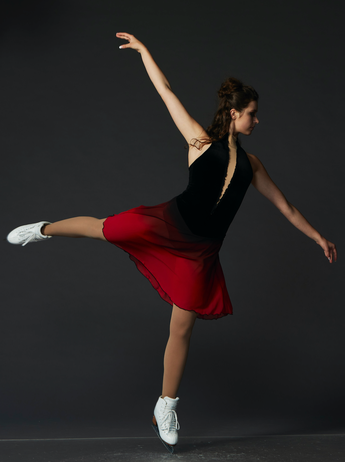 Robe de danse rouge délavé – Maison du patin : Magasin spécialisé